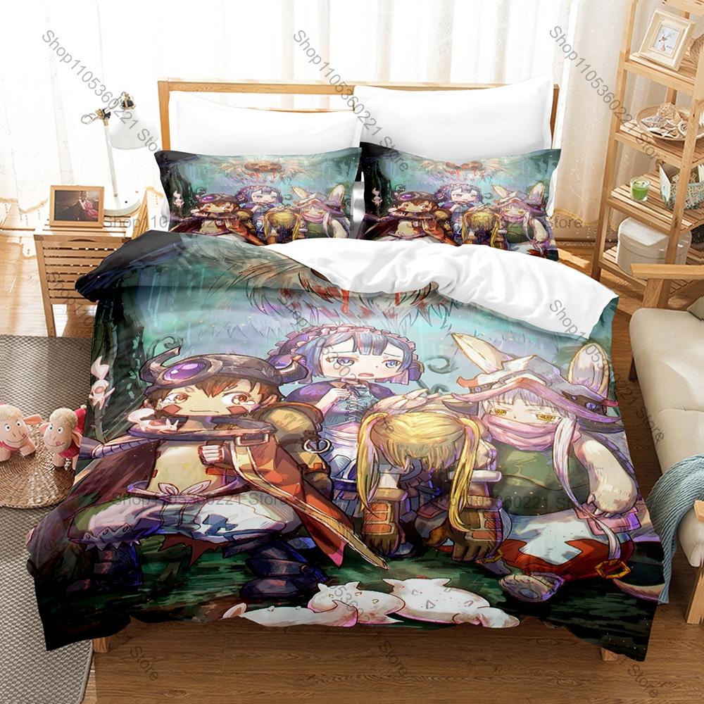 Cool Personality Popular Anime Made in Abyss New Bedding Duvet Cover Set Fashion Bed Linen Single Double Queen King Size