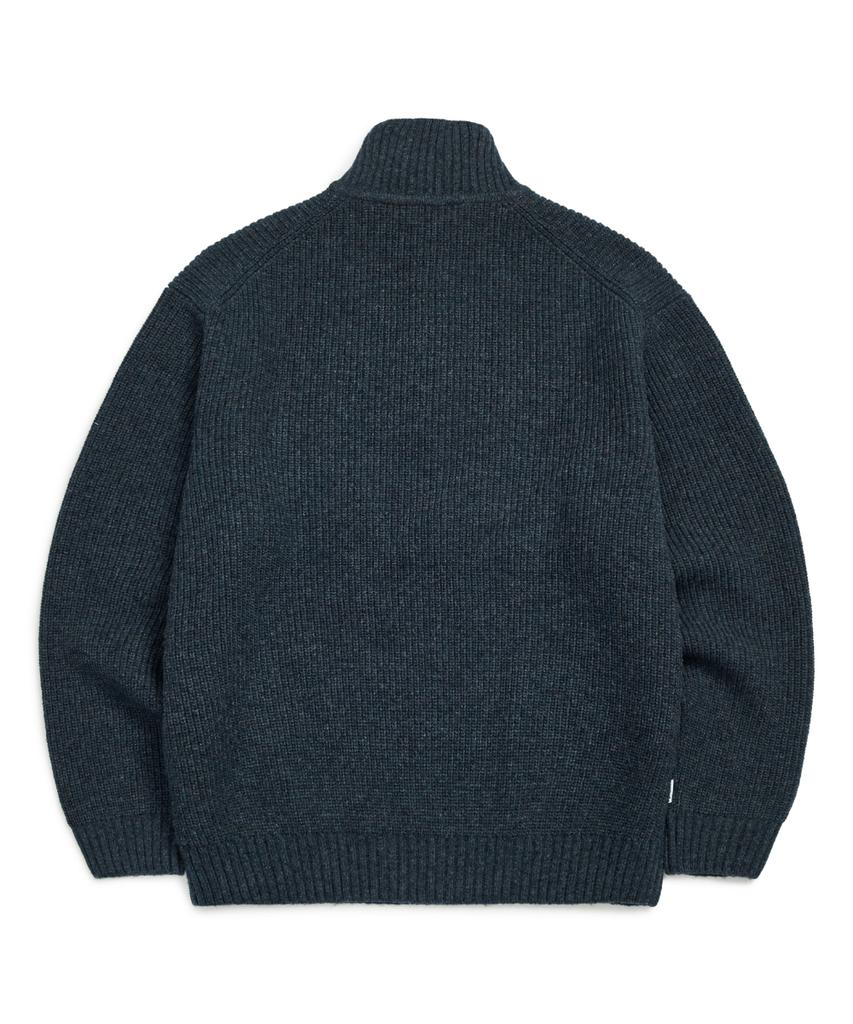 Mark Gonzales Angel Half-Zip Knit - Navy