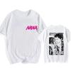 2025 Summer Nana Osaki Gothic Comic Tshirt Mens Funny Tshirt Loose Cotton Top Fashion Hiphop Y2k Tshirt Street Clothes