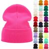 Fashion Knitted Cap Solid Colour Autumn And Winter Light Plate Stacked Cap Outdoor Fashion Warm Hat