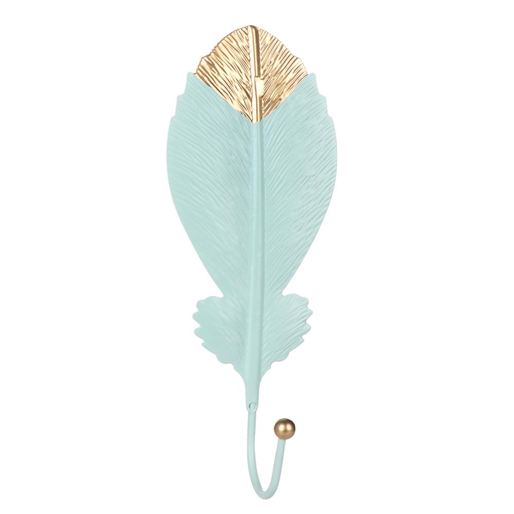 For Towel Clothes Home Decoration Wrought Iron Hook Hanging Storage Rack Wall Hanger Leaf Shape