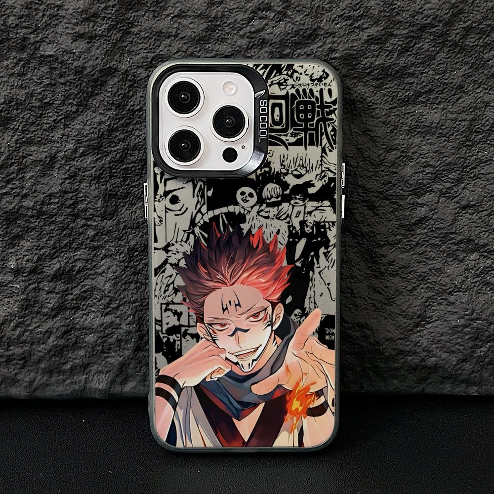Jujutsus Kaisens Sukunas Phone Case for Samsung Galaxy S26 S25 Edge S24 S23 S22 S21 FE S20 Ultra Plus 5G Silver Hard Cover