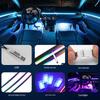 Colorful Car Interior LED Ambient Light: Flowing Acrylic Light Strip for Dashboard