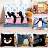 Cartoon P-PinguS-P-PenguinS-Film Pillow Case Pattern Printed Pillowcase For Living Room Sofa Cushion Cover & Bedroom Decor