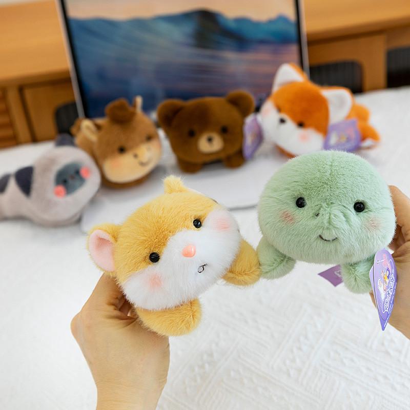 Magnete da Frigorifero in Peluche Corto Elefante Gatto Orso Volpe per Decorazione Cucina e Regalo