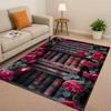 HD Magic Book Library Bookshelf Living Room Non-Slip Area Rug Soft Carpet for Bedroom Sofa , Easy Clean Home Doormat Playmat