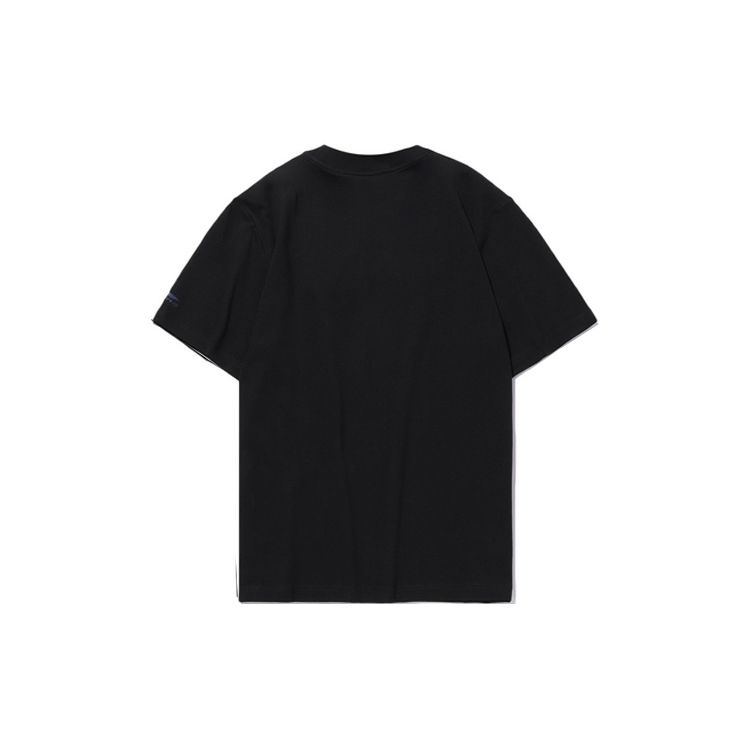Li-Ning Casual Sports Printed Short Sleeve T-Shirt Men Tops Black AHSQ633-2