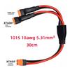 XT60 Extension Cable Female To Double Male Connectors Adapters For Electric Vehicles And Solar Projects Easy To Install