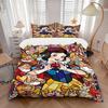 3pcs Cartoon Snow White and the Seven Dwarfs Bedding Set - Includes 1 Quilt Cover and 2 Pillowcases, Comfortable Bedding with Stylish Design for