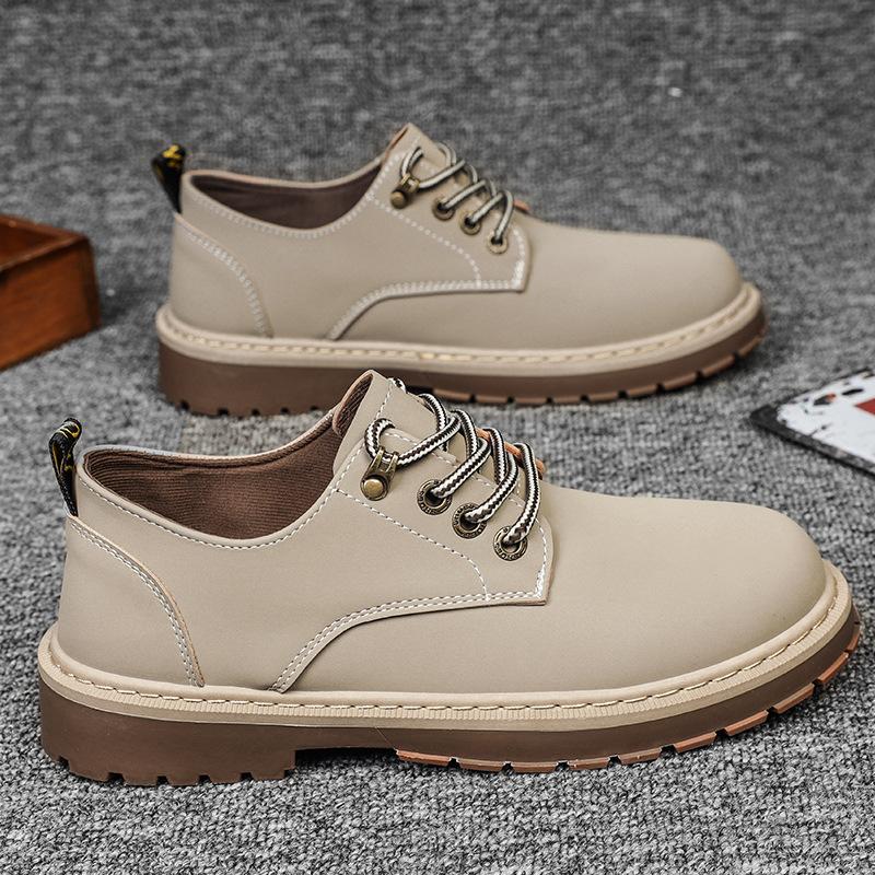 New Men's Boots Outdoor Non-slip Men's Sneakers Fashion Casual Men Leather Shoes Work Safety Shoes Comfor Casuales Hombres