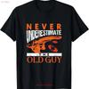 Skeet Shooting Never Underestimate The Old Guy Trap Shooters T Shirt Made In Usa Vintage Versatile Casual Unisex Graphic