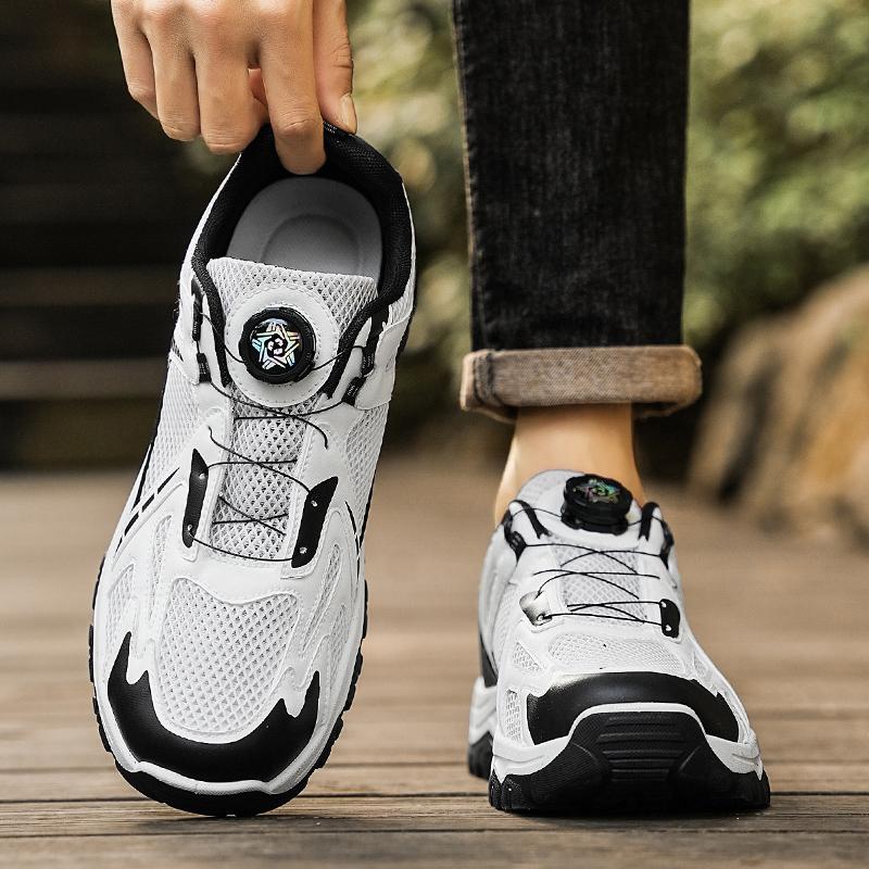 New Outdoor Sneakers For Men Summer Mesh Breathable Hiking Shoes Fashion Men'S Ight Non-Slip Casual Shoes Tenis Masculino