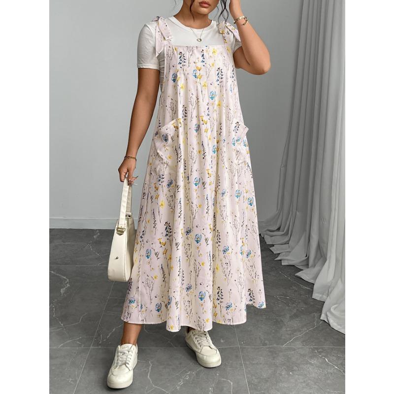 Summer Women Plus Size Dress Elegant Fashion Solid Color Halter One-Piece Dress