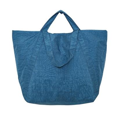 Tabi Tora Stor Tote Taske, Dame, Ultralet, Håndtaske, Rejsetaske, Pusletaske, Vaskbar, Letvægt, Med Lynlås, Pendlertaske, Søblå