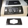 Auto LHD Fibra di Carbonio ABS Interruttore Fari Cornice Decorativa Copertura Modanatura Adesivi Interni Accessori Per BMW Serie 3 E90 2005-12