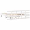 Bed Frame with Headboard White 140 x 200 cm Solid Pine Wood