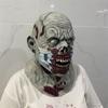 Horror Zombie Latex Mask For Costume Parties With Customizable Features For Night Events