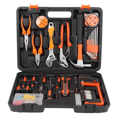 100 Stück/Set Schraubenschlüssel Schraubbits Zangen Reparaturwerkzeugset Handwerkzeugsatz mit Aufbewahrungskoffer