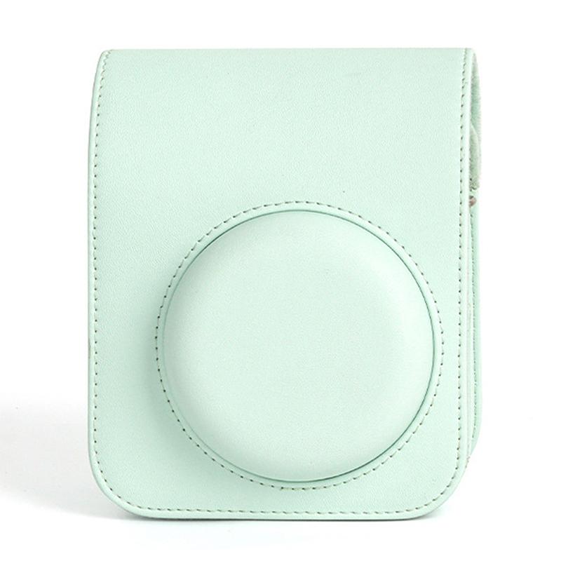 1Pc For Instax Mini 12 Camera Case Pu Soft Protective Case Trave Bag For Film Camera Bag With Shoulder Strap