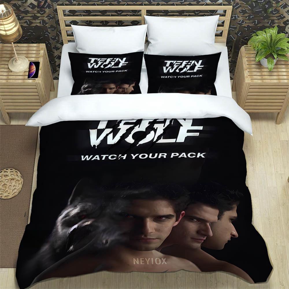 Mode TV Serie Teen Wolf Beddengoed Set Enkel Tweepersoons Volledig Queen King Size Beddengoed Set Volwassene Kind Slaapkamer Dekbedovertrek Set Huis Textiel