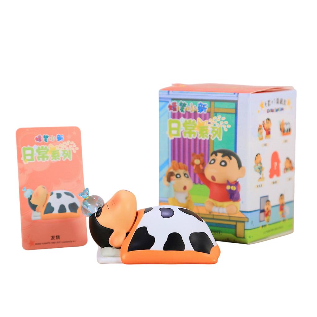 6PCS Crayon Shin-chan Anime Doll Daily Series Anime Doll Action Figure Model Collection Toys Statue Ornament XMAS Gift