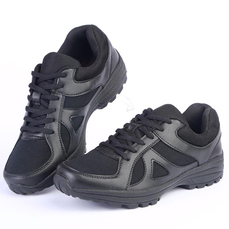 Men's Black Wear-Resistant Ultra-Light Running & Training Shoes for Firefighting and Military Fans