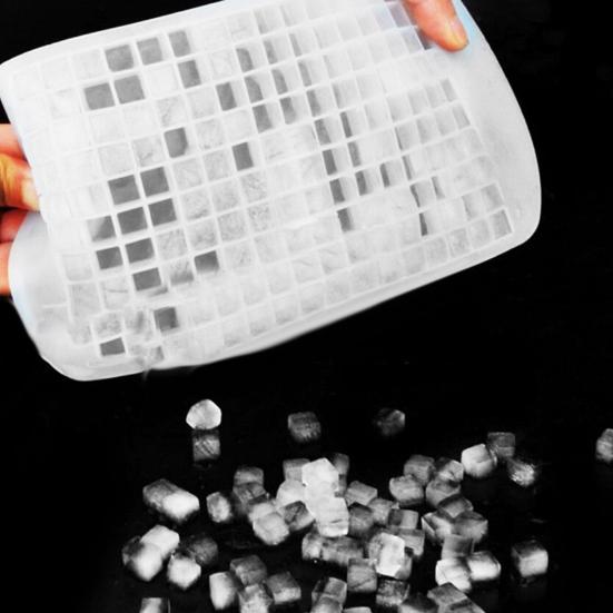 Yousheng Silicone Mini Ice Cube Tray 160 Small Cubes Visual Sensory Ice Cubes Quick Freezing Easy Deicing Perfect DIY Tool