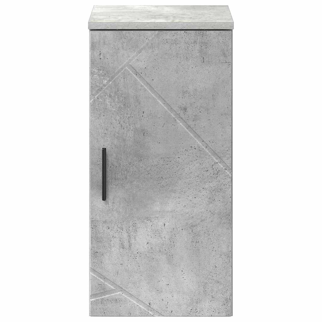 Wall Mounted Bathroom Cabinet Concrete Grey 30 X 31.5 X 61 Cm