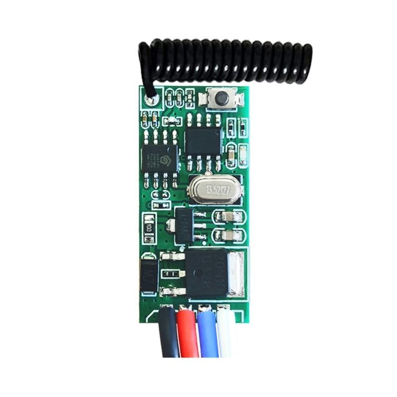 433MHz Wireless RF Remote Control Switching Small Relays DC3.6V 24V 30-50m Long Ranges Remote for Home Industrial Use