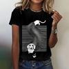Funny Animal 3d Print Graphic Women's T Shirts Short Sleeve Top Women Kawaii Fashion Oversized Female Clothing Ladies Summer Tees