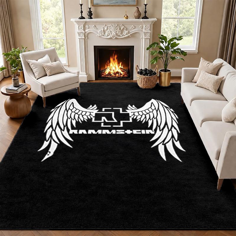 Rammstein Carpet Door Mat for Living Room or Bedroom Protective Mat Under Chair Office Decoration Christmas Gift Birthday Present