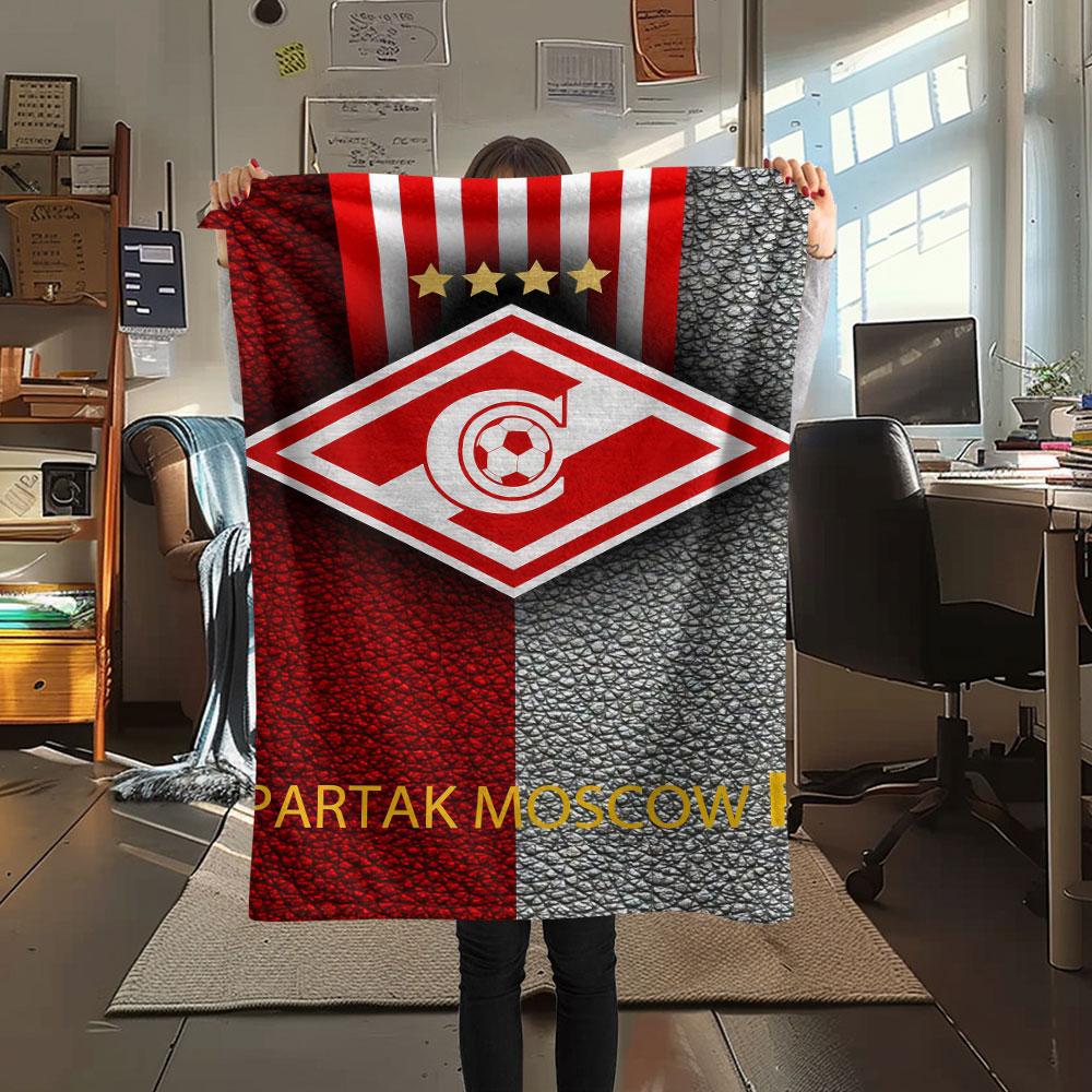 1PC Spartak Moscow Fight Blanket, High quality Comfortable for All Seasons, Home Decor, Warmth and Comfort
