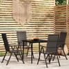 Vidaxl 5-Piece Garden Furniture Set, Black