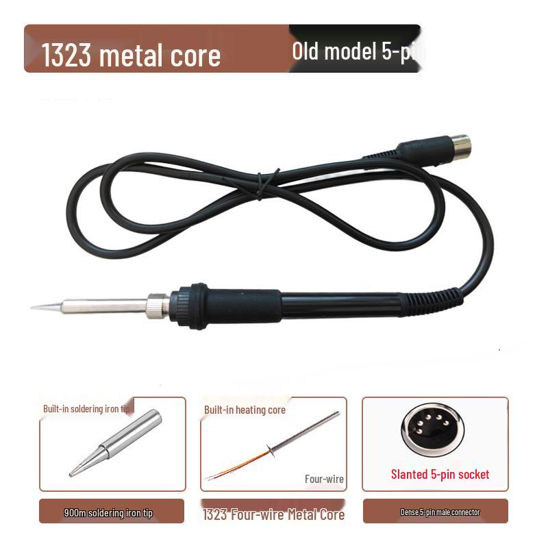 936 Electric Soldering Station Handle, Compatible with 3-7 Hole, 5-Pin, 907 Handle, 203/205 Heating Core Accessories
