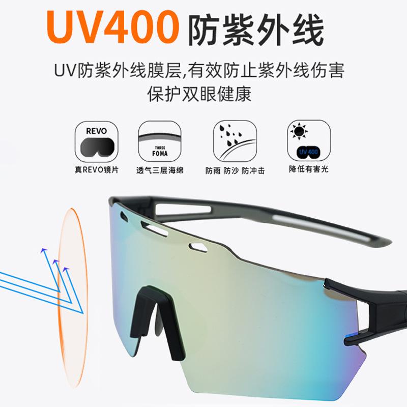 New009A Summer and Autumn TR90Bicycle Glasses for Men with Nearsightedness, Sports Cycling Glasses for Women, Windproof Marathon Running Glasses