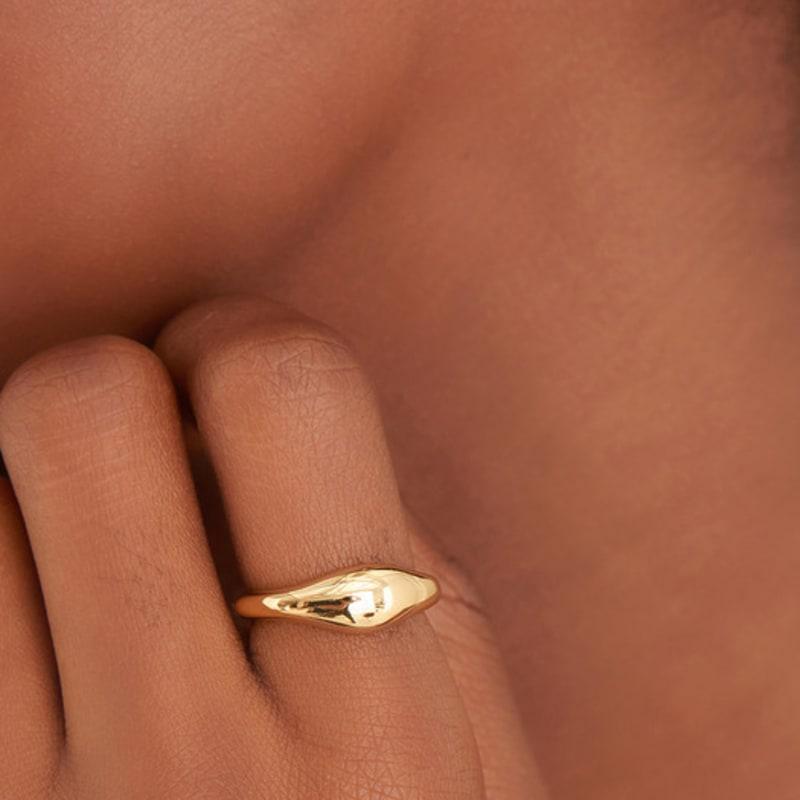 ANIA HAIE Wave 925 Silver Adjustable Size Ring R044-02