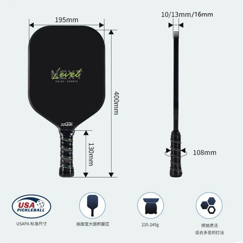 Pickleball Paddle With PP Honeycomb Core Fiberglass Face Lightweight Tournament Ready