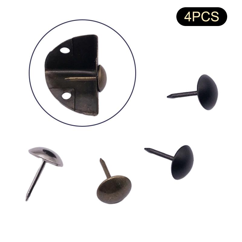 4Pcs Iron Corner Protector Table Corner Edge Protection Cover Jewelry Chest Box Wooden Case Decorative Feet Leg Metal Corner