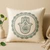 Cushion Cover Hamsa Mandala 60x60cm Green