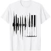 T-shirt Uomo Streetwear a Manica Corta Unisex Abbigliamento Largo, Tastiera Battito Cardiaco, Raffreddato, Pianista, Novità, Musica Rock