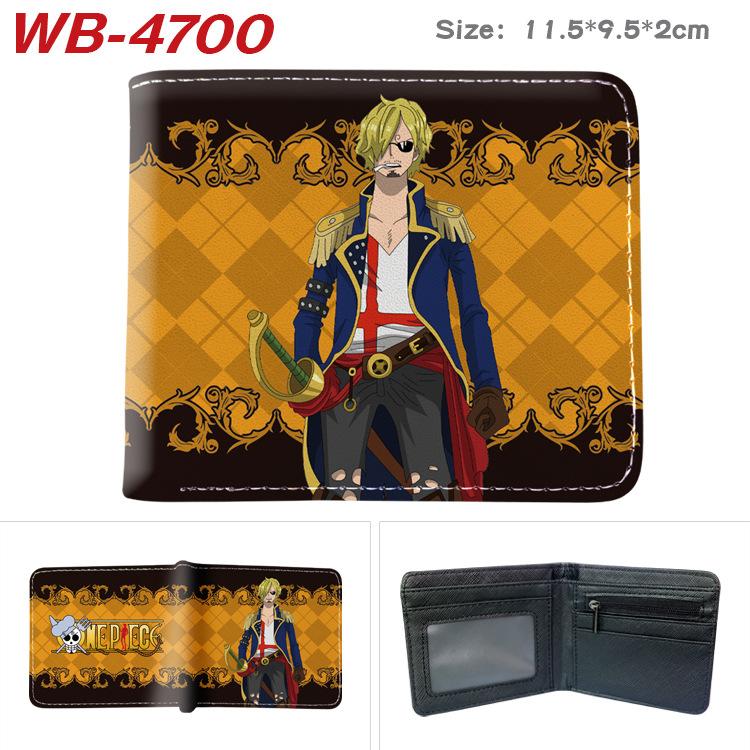 One Piece Anime Portemonnee Luffy Print Korte Dubbelgevouwen Kaarthouder Kleurrijk Portemonneetje