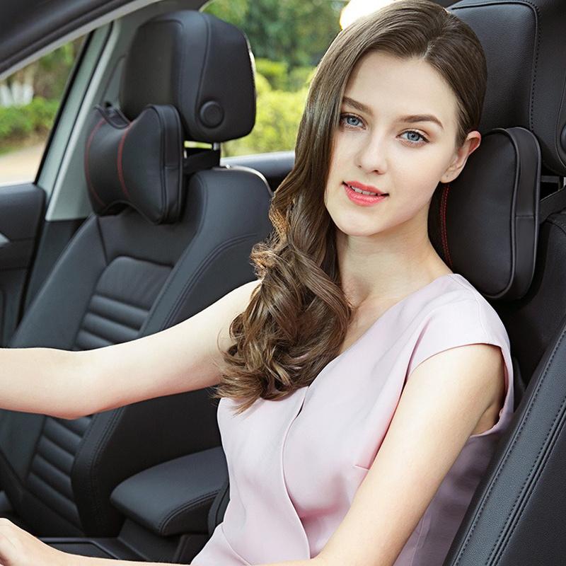 NAQF7 Car Seat Belt Shoulder Cushion Pad Protection Headrest Neck Support Pillow For Kia Rio Ceed Sportage Cerato Soul Sorento Picanto