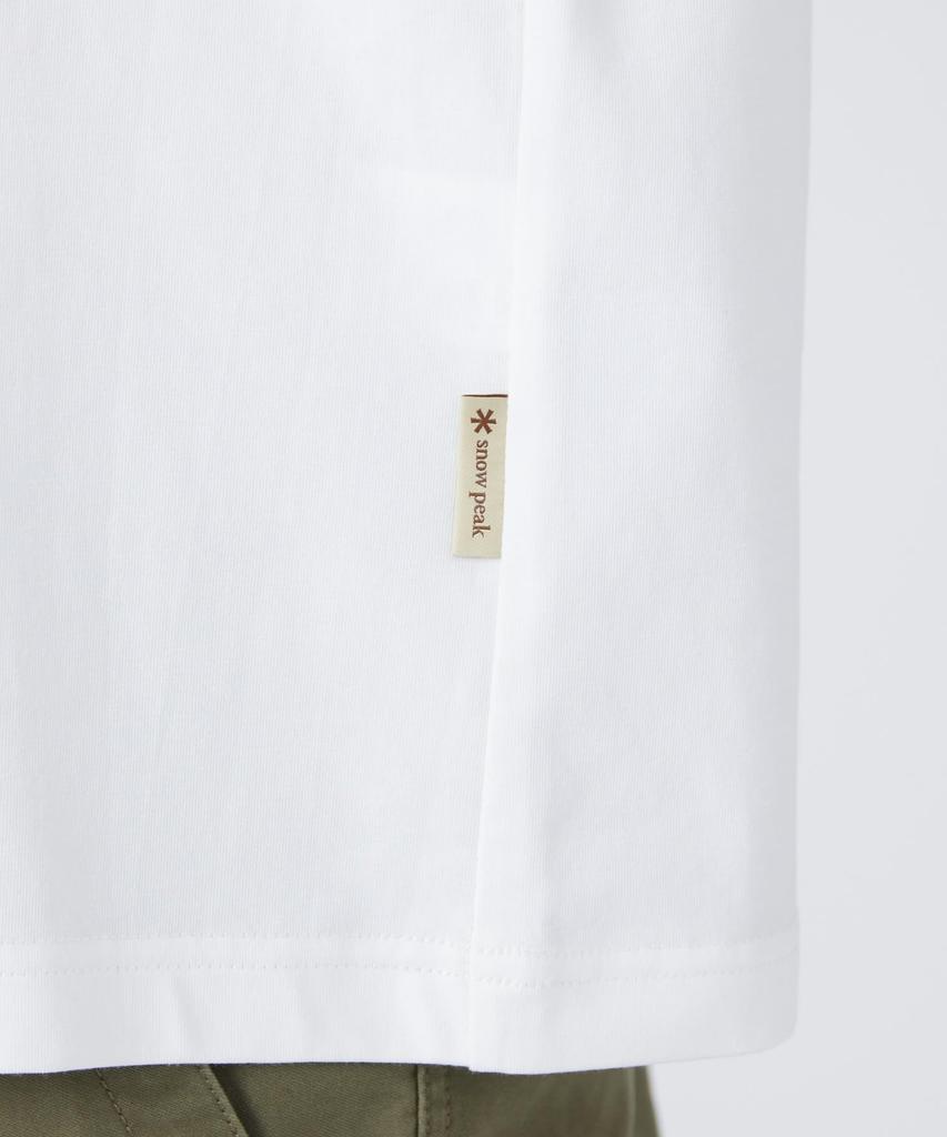 Trad Label Field Plating Short Size M [Snow Peak] T-Shirt SPTL-TS-26SU909 T-shirt, Sleeve, Men's/Women's, White,