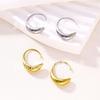 New Earrings Stainless Steel Stud Earrings Trendy Temperament Versatile Geometric Retro Earrings