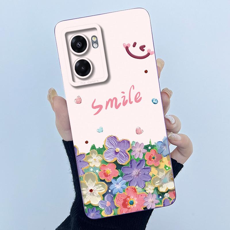 Case For Realme Narzo 50 5G V23 5G Q5i Cute Panda Sweet Cats Silicone Soft Back Cover RMX3572 RMX3571 Bumper Protective Casing