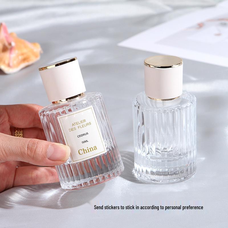 30ml High-End Glass Perfume Atomizer, Portable 50ml Empty Sample Bottle, KOU Style