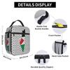 Palestina Vlag Kaart Lunchtas Kufiya Hatta Werk Lunchbox Voor Kind Casual Print Thermische Tote Handtassen Waterdichte Koeltas