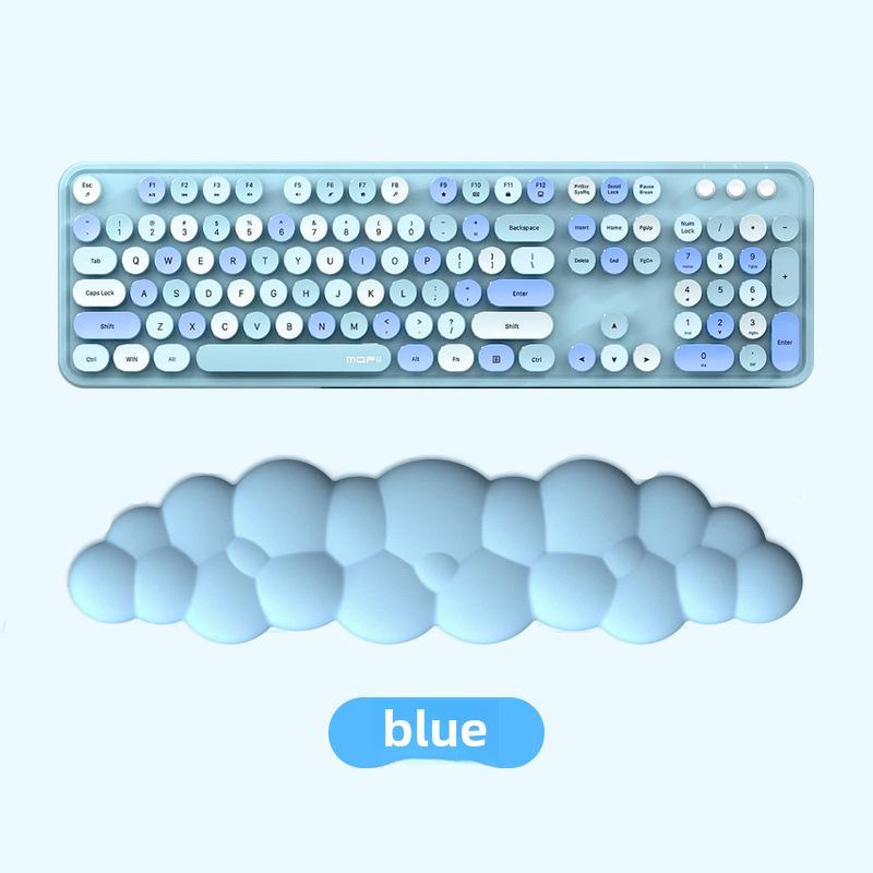 Hot Sale Solid Color Memory Foam Keyboard Wrist Support for Desktop Typing