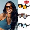 3pcs Classic Rectangular Large Frame Sunglasses Women Men Unisex Fashion Polygon Sun Glasses INS Eyewear