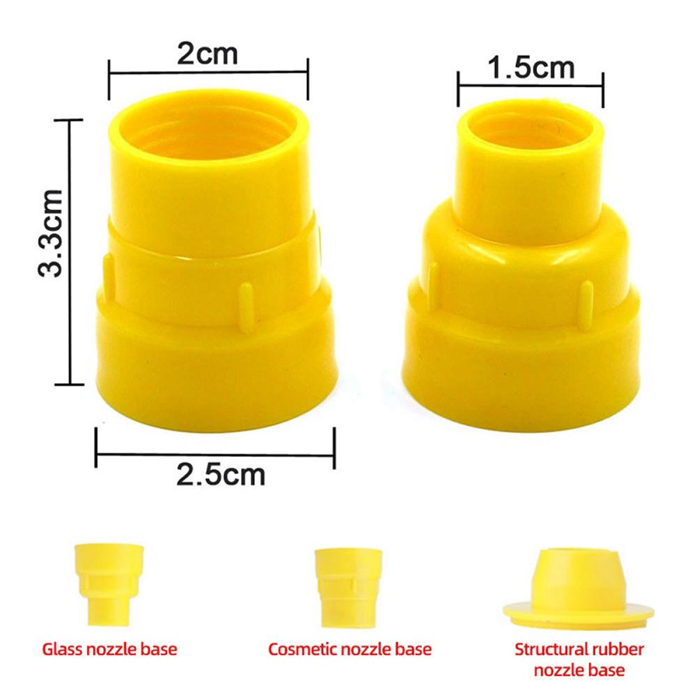 22PCS Universal Integrated Rubber Nozzle Tool Kit,Caulking Tips,Caulking Nozzles For Sausage Caulking Tools Durable Easy To Use